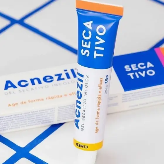 Acnezil Gel Secativo Incolor Para Espinhas Acneica - Oil Free 10g