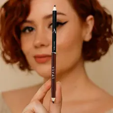 Lápis de Olho Delineador Duas Pontas Marrom e Preto