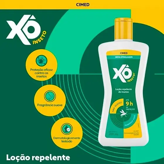 Repelente Xô Inseto até 9h de Proteção com DEET Loção 200ml