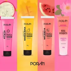 Hidratante Corpo e Rosto Poran Frutas Pele Macia e Perfumada 145g