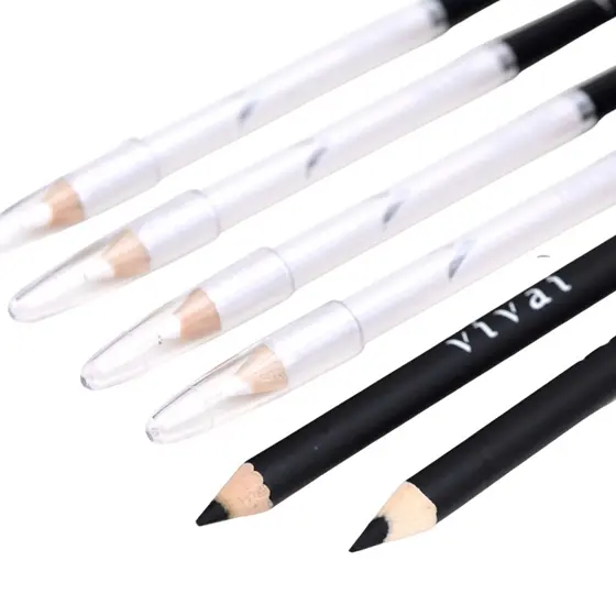 Lápis de Olho Delineador Duo Pontas Branco e Preto - Vivai
