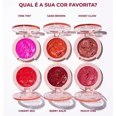 BLUSH CREMOSO CREAMY CHEEKS - RUBYROSE TEXTURA MACIA CREMOSA CORES LINDAS E PIGMENTADAS