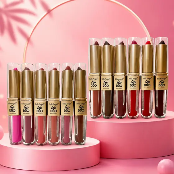 LIP DUO BATOM BASTÃO E BATOM LÍQUIDO BELLE ANGEL ESCOLHA!