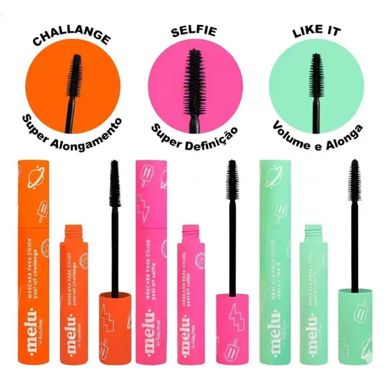 Máscara Para Cílios Peel Off Selfie Melu Ruby Rose - NÃO BORRA Escolha e Arrase!