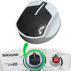 Botão Suggar Original Lavamax / Lavamax Eco/ Lavamatic - 10kg ( TIMER )