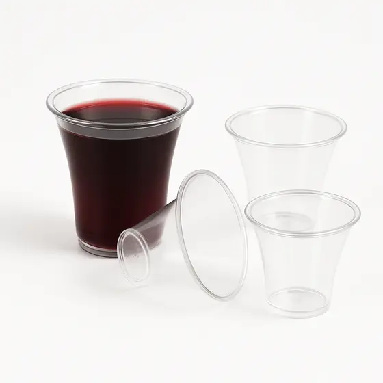 Kit C/ 100 Cálice Copinhos De Acrilico Para Santa Ceia