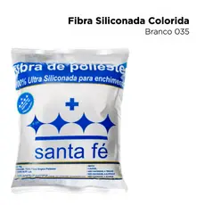 Fibra Siliconada 50gr Santa Fé Enchimento Bonecas Almofadas Patchwork Antialérgica