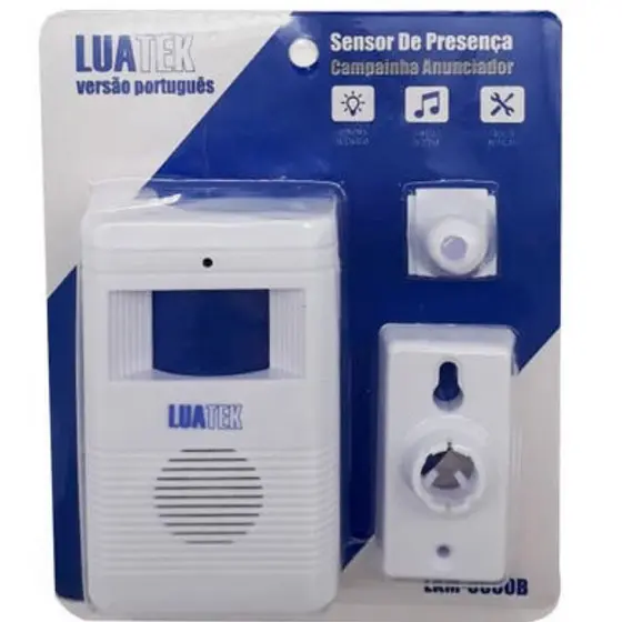 Campainha Sonora Sensor de Presença Detecta Pessoas Alerta Para Portas