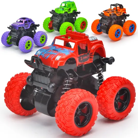 Miniatura Carrinho Monster Truck Pick Up Bigfoot Fricção cambalhota 360