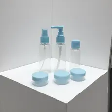 kit de higiene frascos para viagem creme cosméticos pote higiene pessoal