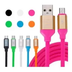 4 Cabo CARREGADOR USB Flexível Tipo C com Carregamento Rápido para Celular