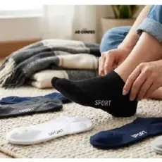 Kit com 21 pares de Meias Soquete com algodão Unissex