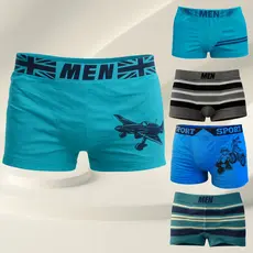 Kit com 10 Cuecas Box Boxer Microfibra Infantil Juvenil Adolescente MEN Boy Masculino Tam 10 a 16 Anos