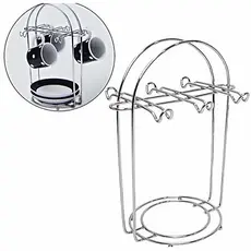 Suporte Elegance Porta Xícaras De Café E Pires 6 Ganchos De Mesa