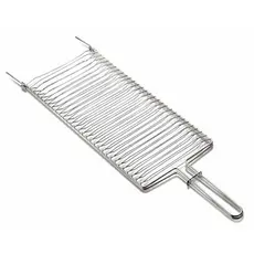 Grelha de Peixe 70x20 cm Grande Premium Abaulada Assar peixe com perfeição para churrasco