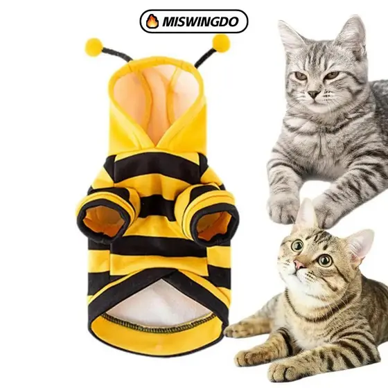 Roupa Para Gato Roupas De Transformação De Abelha De Estimação Para Cachorro Pequeno E Médio Roupa Para Pet