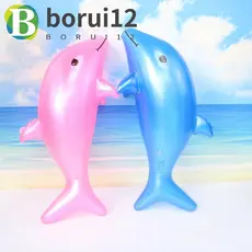 BORUIB Golfinho Inflável 53cm Bonito Brinquedos Ao Ar Livre Flutuador Colchão De PVC Piscina Festa Infláveis