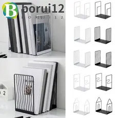 Suportes Para Livros De Metal BORUIB , Suporte De Livro Simples Antiderrapante Oco , Papéis De Documentos Reutilizáveis