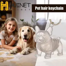 HUINET Chaveiro De Cabelo De Animal De Estimação , Caixa De Armazenamento Cachorro Em Forma De Artesanal DIY , Pingentes