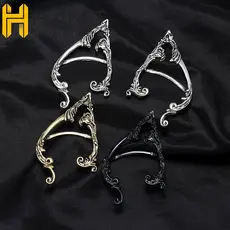 HUINET Gótico Elfos Orelha Manguito Hip Hop Minoria Liga Design De Moda Clipe Brincos Senhora Coreano Osso