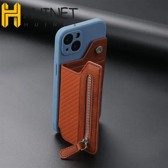 HUINET Porta-Cartões De Telefone Adesivo Capa Traseira Bolsa De Cartão De Celular Manga Bolso Carteira Vara