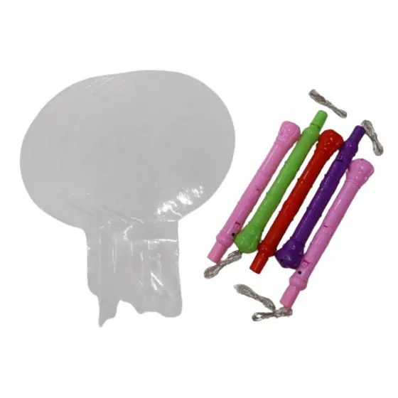 Kit com 5 Balão de leed completo, balão, leed e vareta.