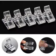 KIT Presilhas Acrílico Para Molde F1 Alongamento Unhas Polygel Reutilizável Manicure Pronto Entrega