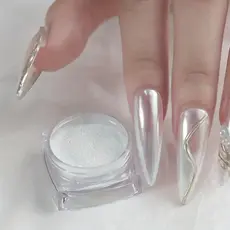 Kit 6 Pó Luz Da Lua Cromado Efeito Holográfico Laser Glitter Mágico Unha Gel Luxo Pronta Entrega