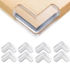 Kit 20 Protetor Quina Silicone Transparente Bebê Segurança Mesa Móveis Canto Macio Pronta Entrega