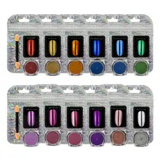 Kit Po Cromado Mirror Nails Efeito Espelhado Metalizado Unha Gel Profissional Luxo Pronta Entrega