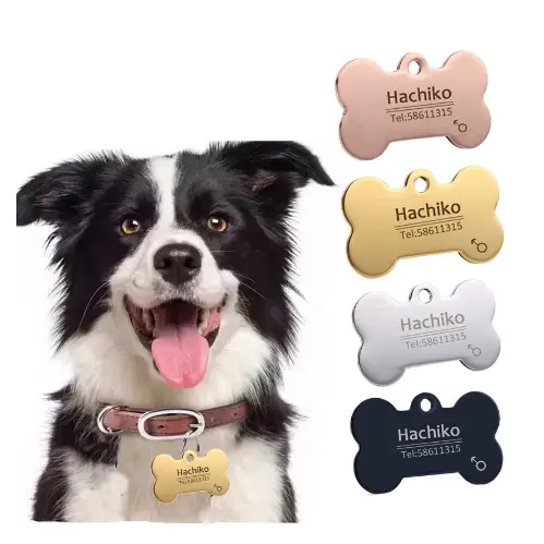 Plaquinha De Identificação Personalizada Para Animais De Estimação