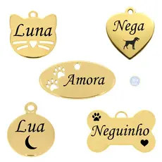 Plaquinha De Identificação Personalizada Para Animais De Estimação