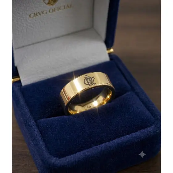 Unidade Aliança Ouro 18k Banhada + Escudo TIME