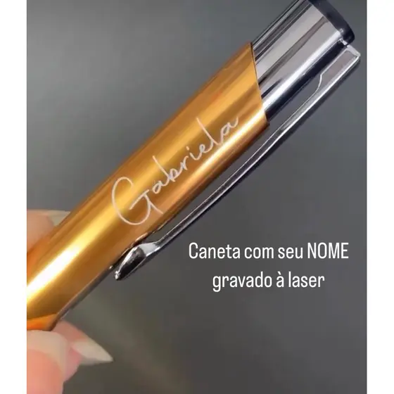 Caneta Personalizada com SEU NOME gravado à laser
