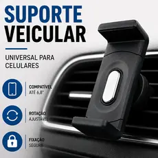 Suporte Veicular Universal Articulado Para Celular Uber 99 taxi gps Automóvel Para Saída Ar
