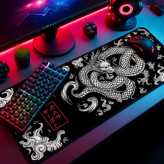 Mouse Pad Gamer Deskpad Speed Extra Grande com Borda Costurada Premium Profissional 90x40 Lindas Estampas MEGA OFERTA