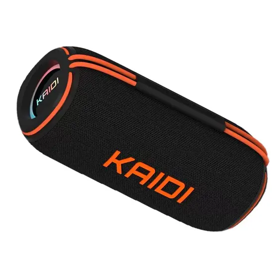 Caixa De Som Kaidi 60w Bluetooth A Prova De Agua Potente Com Leds RGB aux TWS KD-833 KD 833