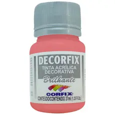 Tinta Decorfix Acrílica Brilhante 37ml - Vermelho Escarlate 437