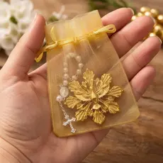 Kit Lembrancinhas Divino Espirito Santo Dourado Casamento ,Batizados e Primeira Comunhão