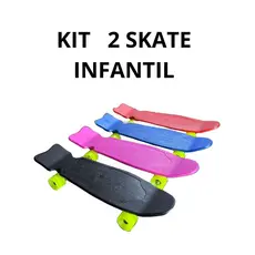 KIT  2 Skate Infantil Radical Leve