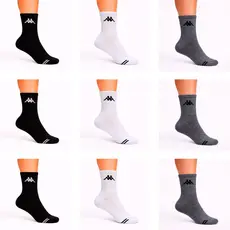 Kit 9 Pares Meia Cano Médio Esportiva Kappa