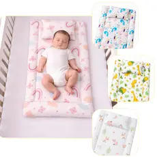 Colchão Colchonete Para Carrinho De Bebê + Travesseirinho Menino Menina Varias cores - PRONTA ENTREGA