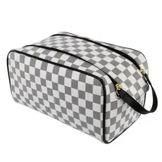 Nécessaire Grande/ Masculina Feminina /Organizadora Viagem /Bolsa de Mão /Porta Chuteiras /Porta Maquiagens BRANCO