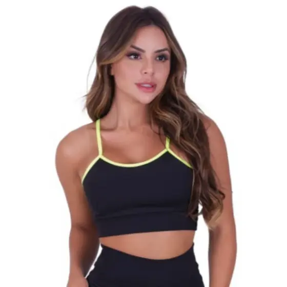 Top Fitness de Academia Simples Treino dia a dia Roupa de Academia Feminina