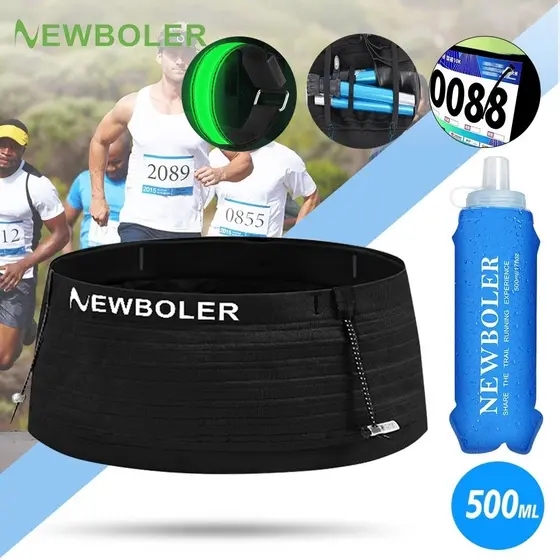 NEWBOLER Bolsa De Cinto De Corrida Respirável De Alta Elasticidade Multifuncional Para , Fitness , Montanhismo , Maraton