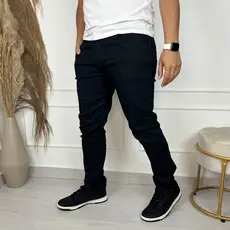 Calça Jeans Slim Masculina Skinny com Elastano com Bolso