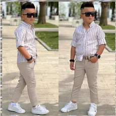 Calça INFANTIL de Sarja Menino Alta Qualidade Slim Fit Brim Criança