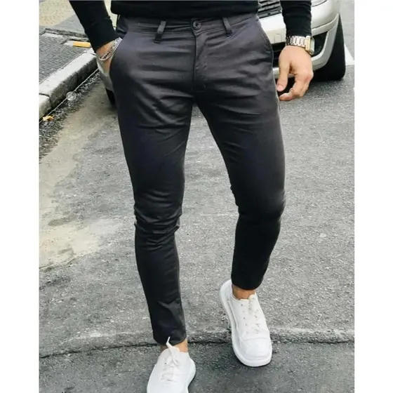 Calça SARJA Masculina Alfaiataria Sport Fino Slim Social