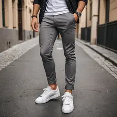 Calça SARJA Masculina  Alfaiataria Sport Fino Skinny Social Slim