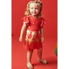 Vestido  bebe Infantil Kukie com calcinha Tam P,M,G e 1,2,3